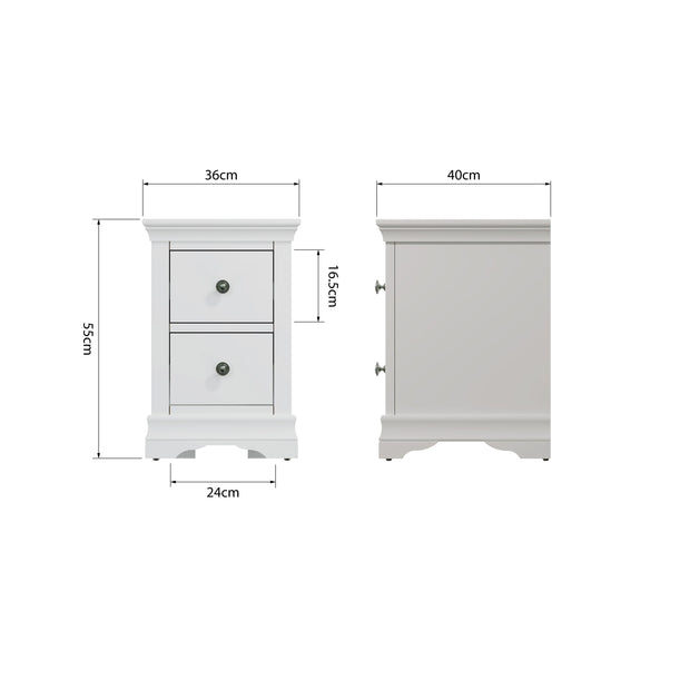 Southwick Small Bedside Table - The Oak Bed Store