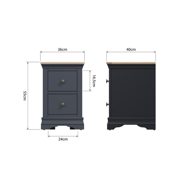 Southwick Small Bedside Table - The Oak Bed Store