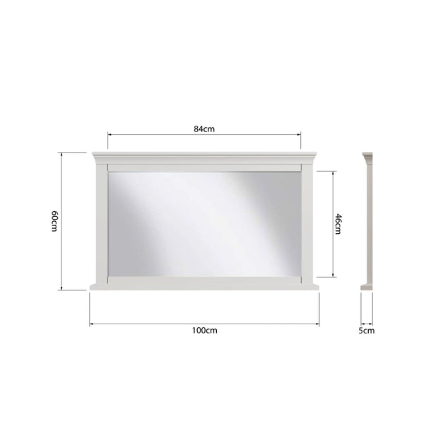 Southwick Wall Hung Mirror - The Oak Bed Store