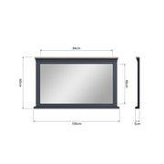 Southwick Wall Hung Mirror - The Oak Bed Store