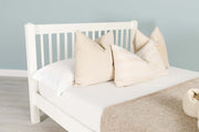 Trafalgar Soft White Solid Wood Bed Frame - 6ft Super King - The Oak Bed Store