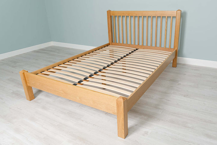 Trafalgar Solid Natural Oak Bed Frame - 4ft Small Double - The Oak Bed Store