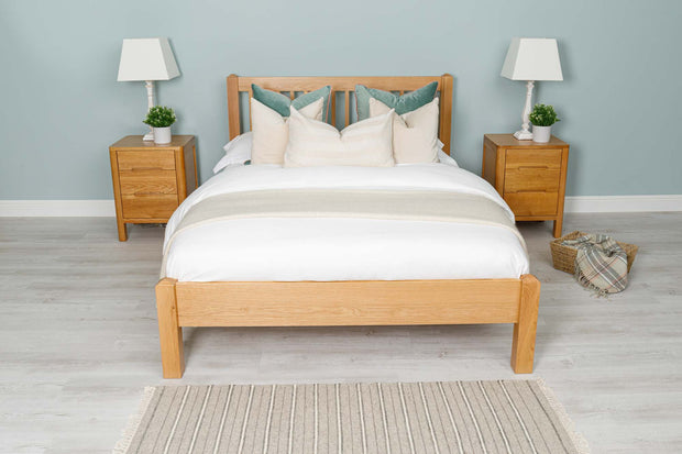 Trafalgar Solid Natural Oak Bed Frame - 6ft Super King - The Oak Bed Store