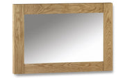 Waxed Solid Oak Frame Mirror - The Oak Bed Store