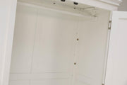 Westcott Soft White 2 Door 1 Drawer Double Wardrobe - The Oak Bed Store