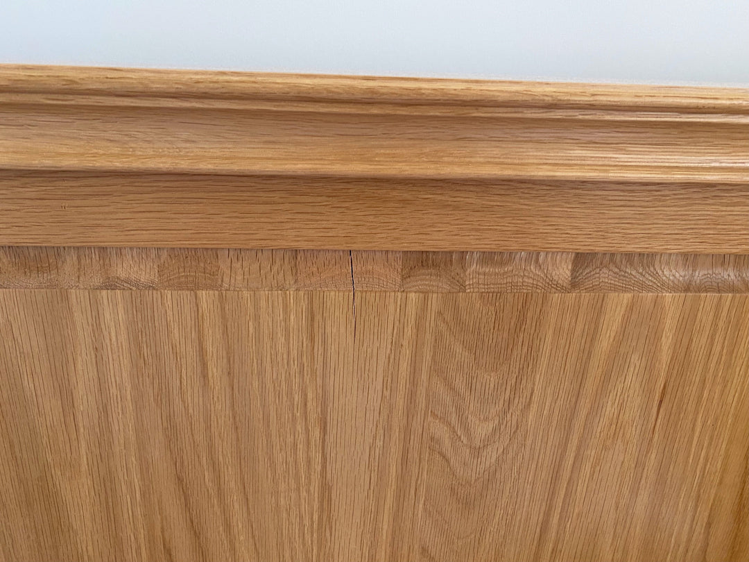 Westcott Solid Natural Oak Storage Bed Frame - 5ft King Size - B GRADE - The Oak Bed Store
